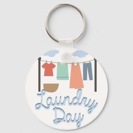 Laundry Day Keychain