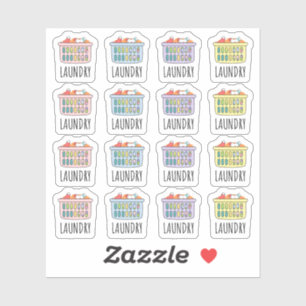 Laundry Day Laundry Basket Cleaning Chores Planner Sticker