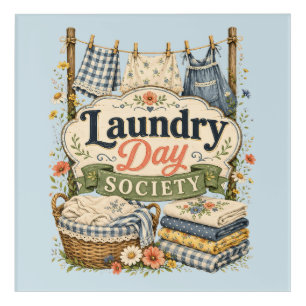 Laundry Day Society Cottagecore Florals Acrylic Print