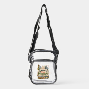 Laundry Day Society Cottagecore Florals Clear Crossbody Bag