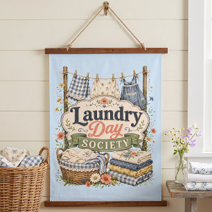 Laundry Day Society Cottagecore Florals Hanging Tapestry