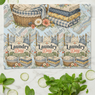 Laundry Day Society Cottagecore Florals Kitchen Towel