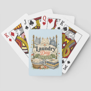 Laundry Day Society Cottagecore Florals Poker Cards