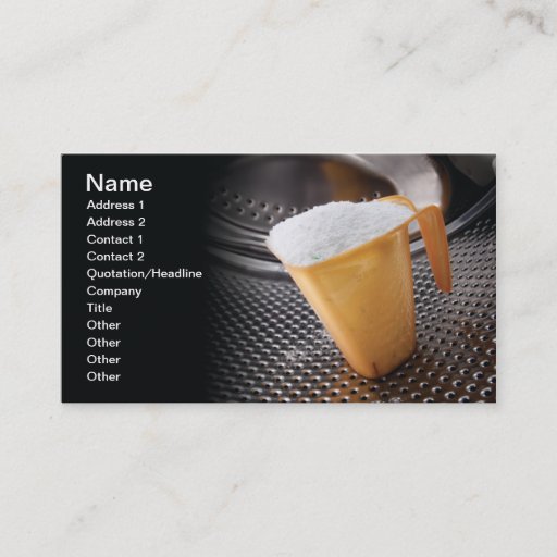 Customizable Laundry detergent business card template