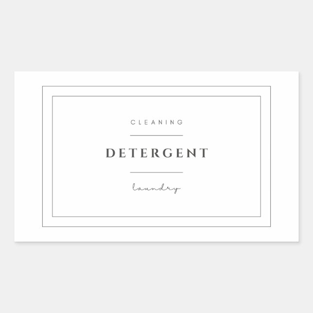 Laundry Detergent Label Stickers (Front)