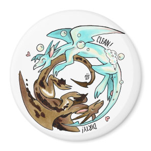 Laundry Dragons Dishwasher Magnet! Magnet