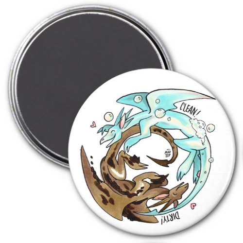 Laundry Dragons Dishwasher Magnet Magnet