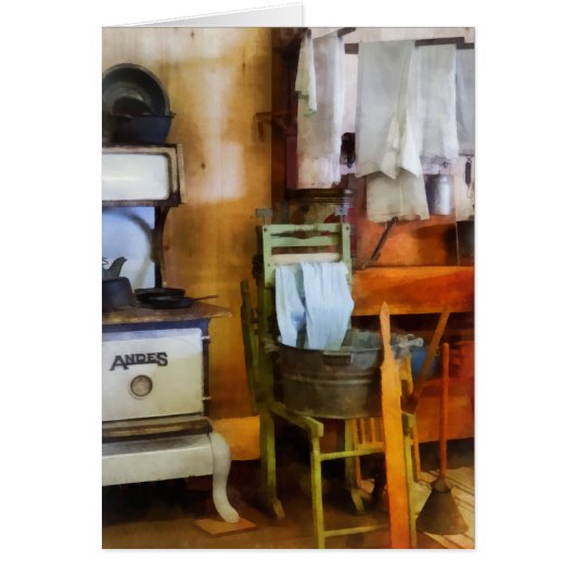 Laundry Drying in Kitchen Cards (Front)