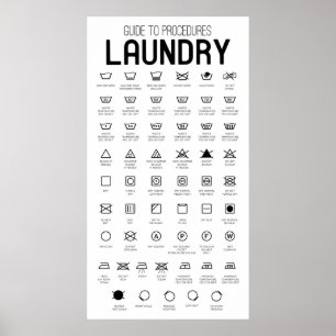 Laundry Guide Poster