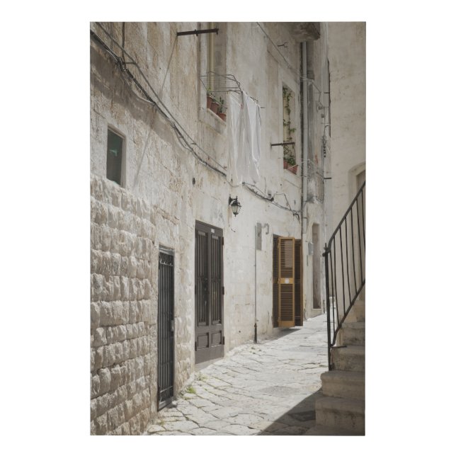 Laundry hanging to dry in an alley in Italy Faux Canvas Print (Front)