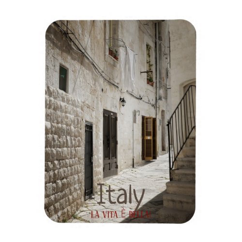 Laundry hanging to dry in an alley in Italy Magnet