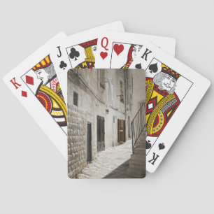 Laundry hanging to dry in an alley in Italy Poker Cards