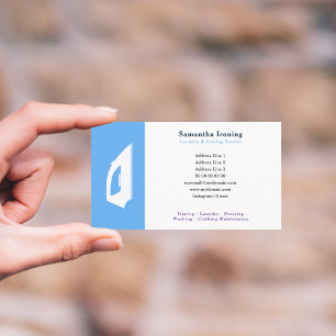 Laundry & Ironing Service Business Card