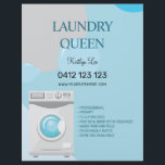 Laundry Ironing Services Laundromat Flyer<br><div class="desc">Laundry ironing services,  laundromat flyer. Domestic services.</div>
