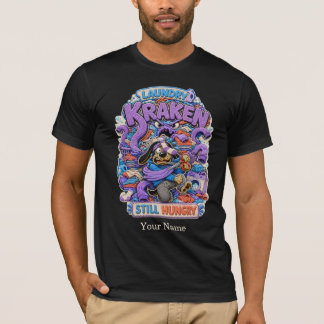 Laundry Kraken Personalized Funny Dog T-Shirt, Cus T-Shirt