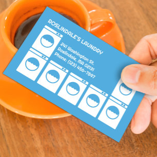 Laundry Laundromat Business Card Template