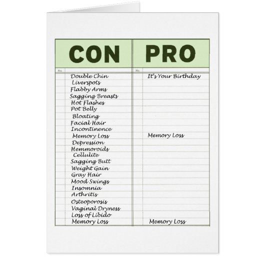 Laundry List Cards (Front)