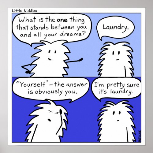 Laundry Little Niddles Comic Print