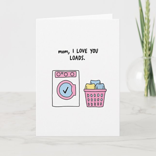 Laundry Love Mom Art Card (Front)