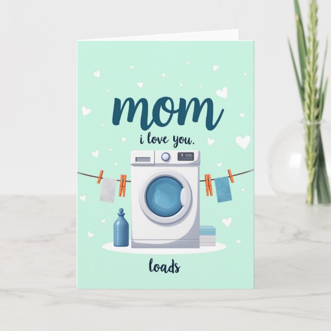 Laundry Love Mothers Day Card (Front)