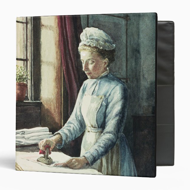 Laundry Maid, c.1880 3 Ring Binder (Front/Inside)