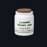 Laundry Money Jar<br><div class="desc">A great way to save all those extra dollars & coins you find inside your washer & dryer when you do laundry. Get the whole family into the habbit of saving and you can start planning your next vacation.</div>