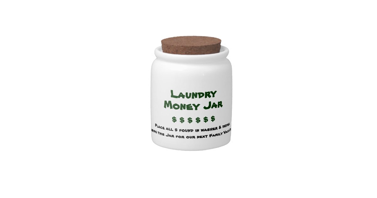 Laundry Money Jar Zazzle