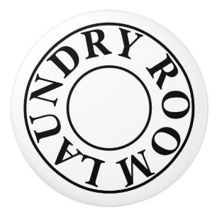 Laundry Room Ceramic Knob