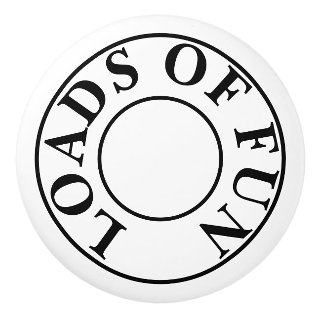 Laundry Room Ceramic Knob (Front)