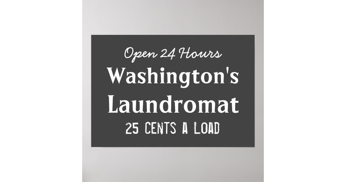 Laundry Room Chalkboard Laundromat Wall Art Gift Zazzle Com