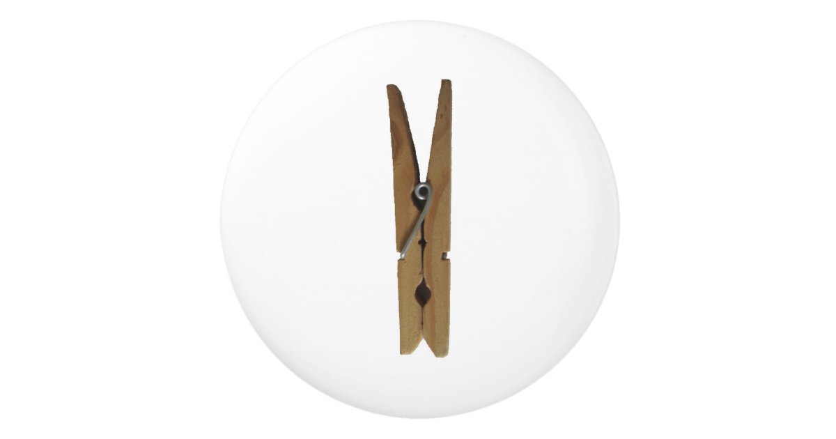 Laundry Room Clothespin Ceramic Knob Zazzle