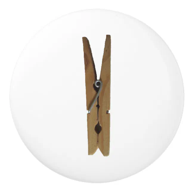 Laundry Room Clothespin Ceramic Knob Zazzle