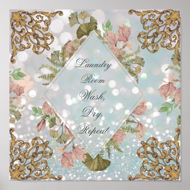 Laundry Room Glam Laundry Decor (Front)