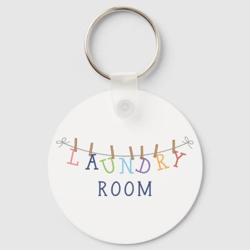 Laundry Room Hanging Keychain