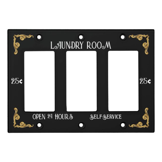 Laundry Room Light Switch Cover (Front)