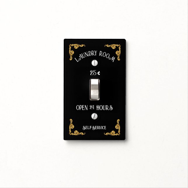 Laundry Room Light Switch Cover (In Situ)