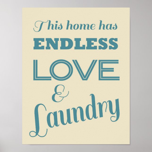 Laundry Room Poster (Front)