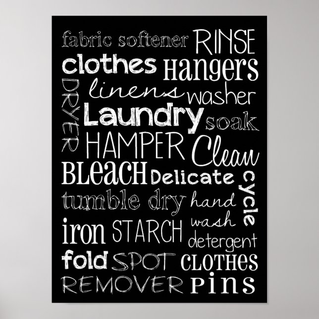 Laundry Room Poster (Front)