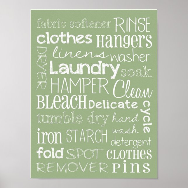 Laundry Room Poster (Front)