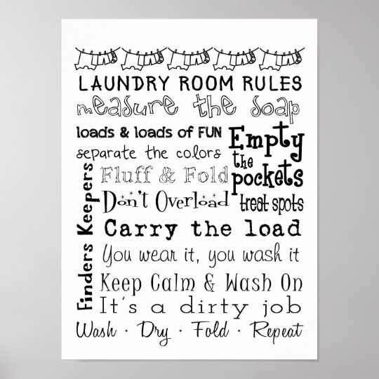 laundry-room-rules-poster-zazzle