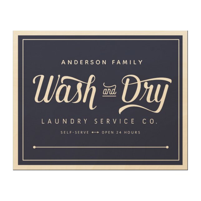 Laundry Room Sign (Front)