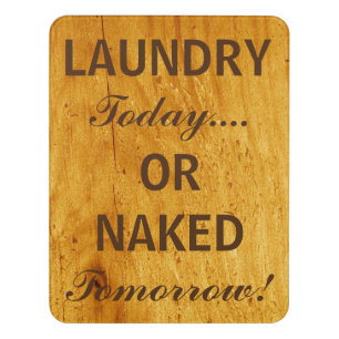 LAUNDRY Room Sign, Foam Adhesive Door Sign