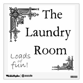 Laundry Room Sign Wall Decal