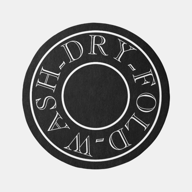 Laundry Room Wash Dry Fold Outdoor Rug (Front)