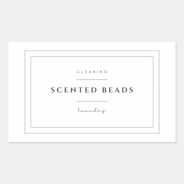 Laundry Scented Beads Label Stickers (Front)