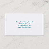 Laundry Service - Blue Water Business Card (Back)
