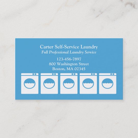 Laundry Service Business Card