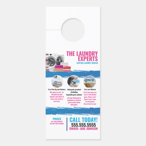 Laundry Service Door Hanger