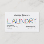 Laundry Services Business Card at Zazzle