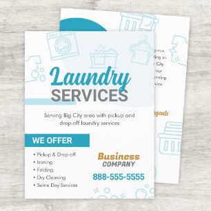 Laundry Services Flyer Template